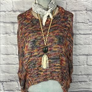 Elan Soft, Comfy, Multicolor Boho Knit Sweater
